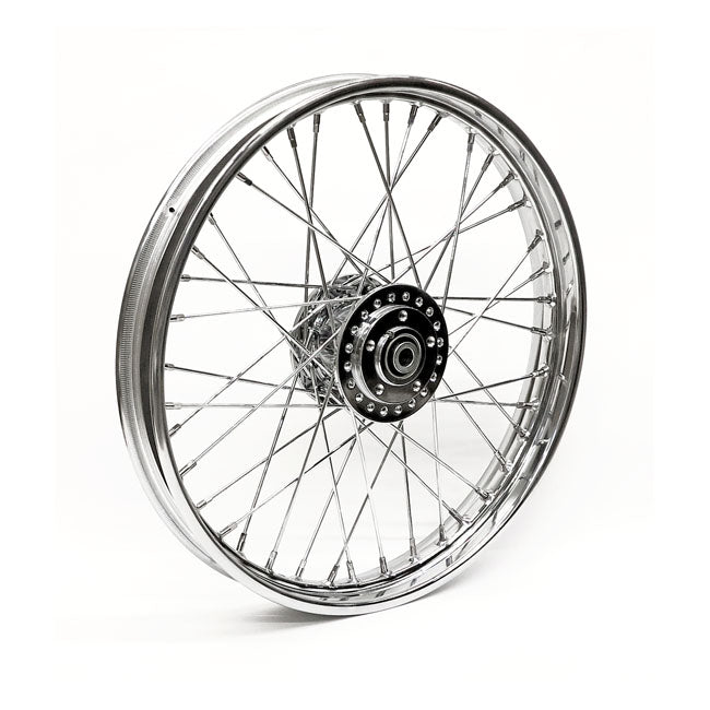 2.15 x 21 front wheel 40 spokes chrome — 78-83 FX; XL Sportster with dual disc