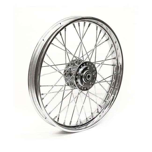 2.15 x 21 front wheel 40 spokes chrome — 78-83 FX; XL Sportster with dual disc
