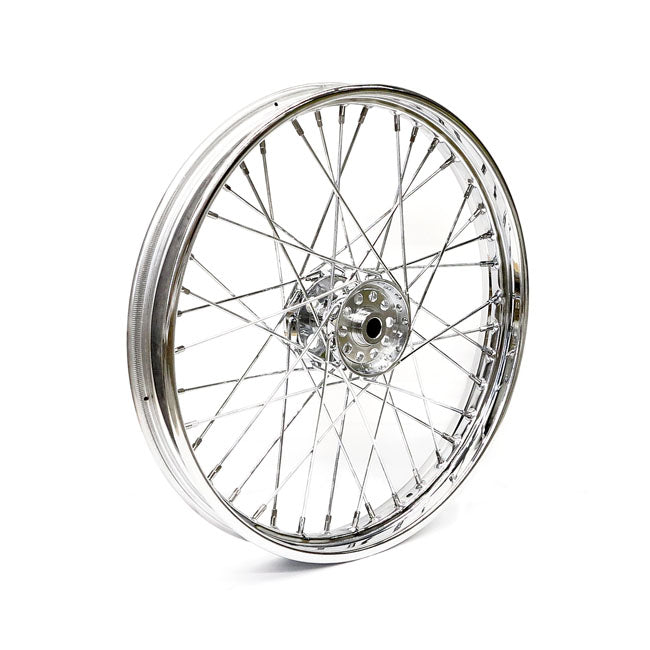 2.15 x 21 front wheel 40 spokes chrome — 67-72 FL (NU)