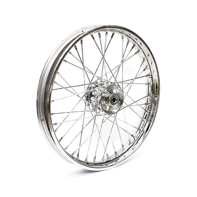 2.15 x 21 front wheel 40 spokes chrome — 67-72 FL (NU)