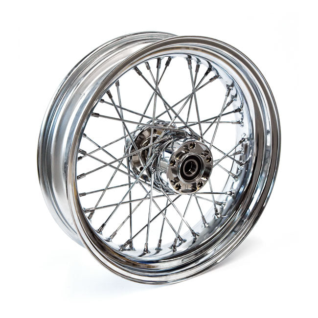 4.50 x 17 rear wheel 40 spokes chrome — 08-17 Dyna (no ABS) (NU)