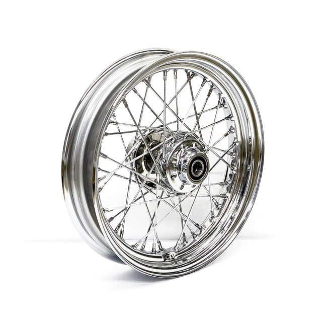 3.00 x 16 front wheel 40 spokes chrome — 07-17 FLST/C/F/N (no ABS) (NU)