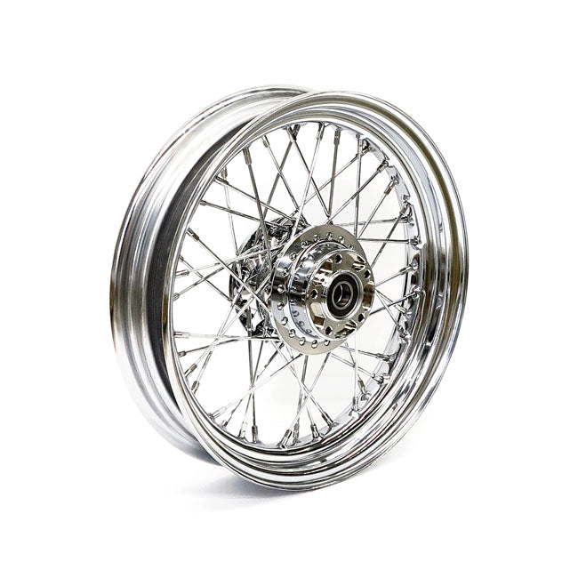 3.00 x 16 front wheel 40 spokes chrome — 14-20 XL1200C/X (no ABS)