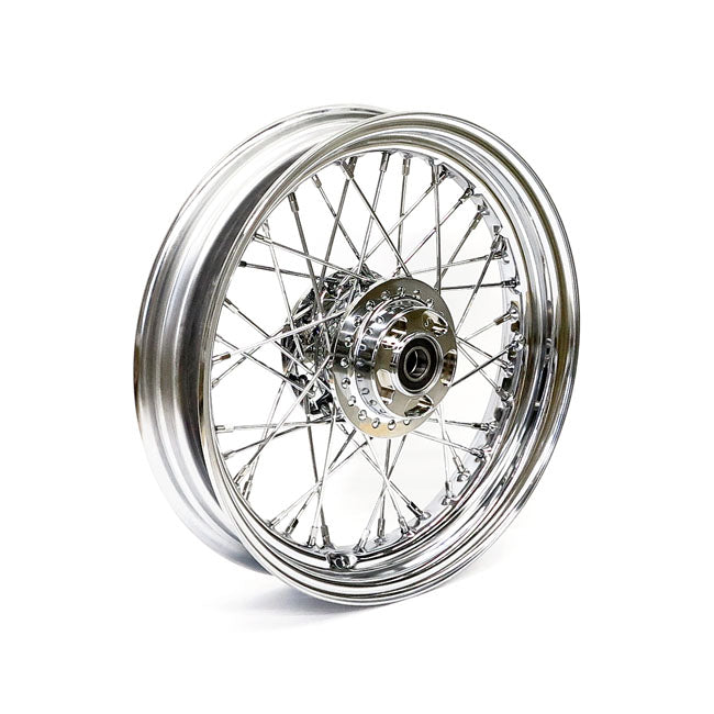 3.00 x 16 front wheel 40 spokes chrome — 14-20 XL1200C/X (no ABS)