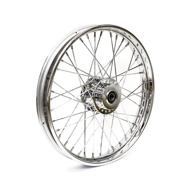 2.15 x 21 front wheel 40 spokes chrome — 12-17 Dyna FXDWG. ABS models (NU)