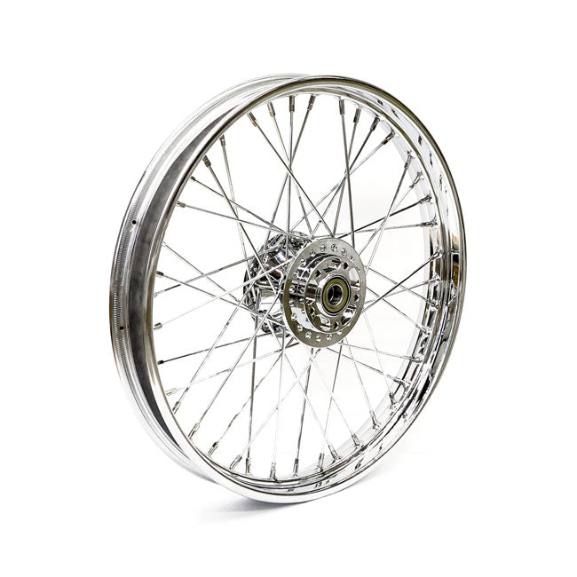 2.15 x 21 front wheel 40 spokes chrome — 08-20 XL Sportster ABS (Excl. 11-20 XL883L; 883R; 1200X/T) (ABS)