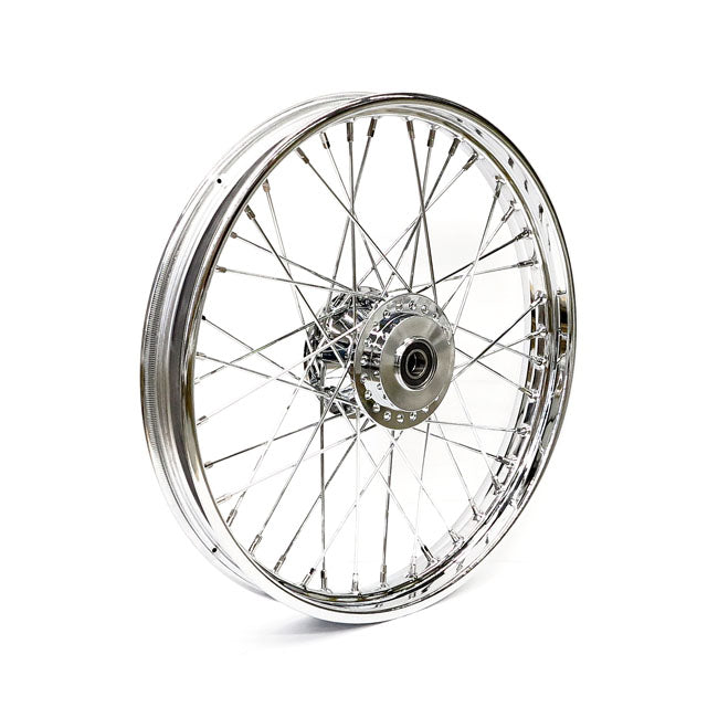 2.15 x 21 front wheel 40 spokes chrome — 08-20 XL Sportster ABS (Excl. 11-20 XL883L; 883R; 1200X/T) (ABS)