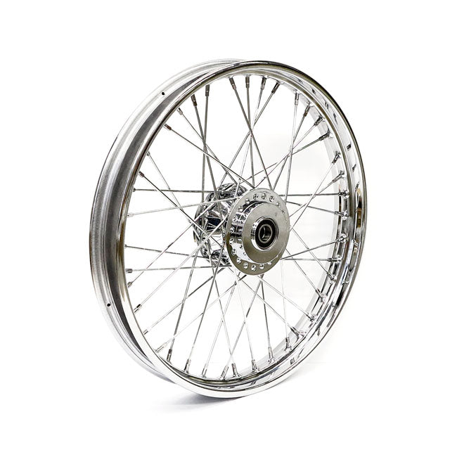 2.15 x 21 front wheel 40 spokes chrome — 08-20 XL Sportster (Excl. 11-20 XL883L; 883R; 1200X/T)
