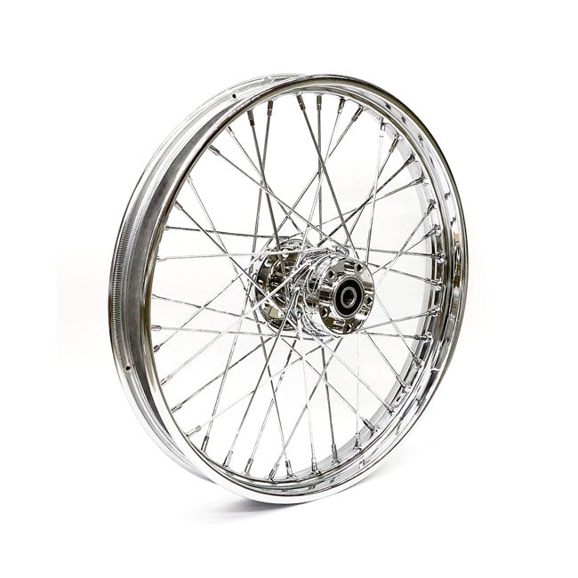 2.15 x 21 front wheel 40 spokes chrome — 00-07 FXST/S/B/D; FLSTC/S; FXDWG (NU)