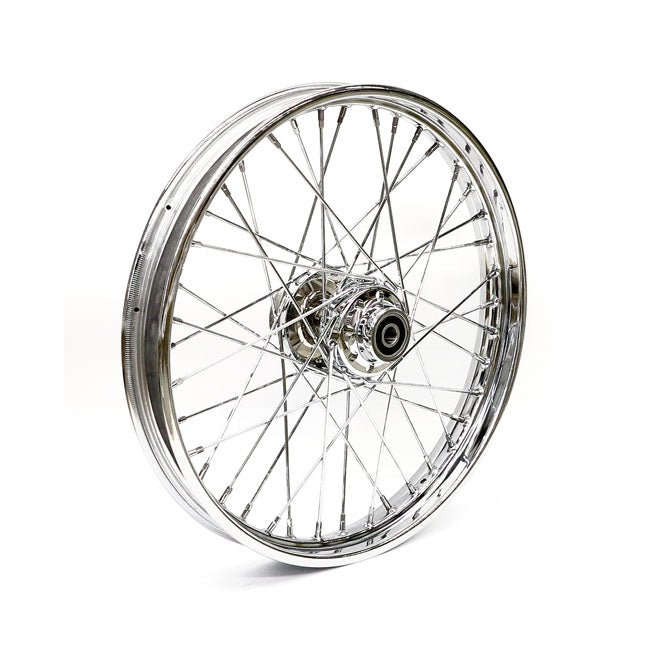 2.15 x 21 front wheel 40 spokes chrome — 00-07 FXST/S/B/D; FLSTC/S; FXDWG (NU)