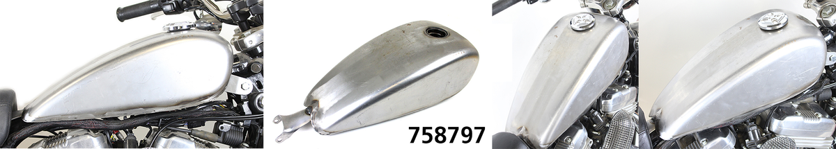 REPLICA XL 2 GALLON STEEL GAS TANK RAW