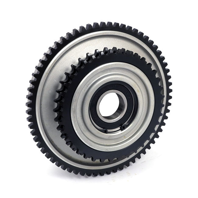 Clutch shell with sprocket — L84-85 FXST; 85 FXEF; L84 FXRS; FXRT; L84 FLT/Touring CLASSIC (NU)