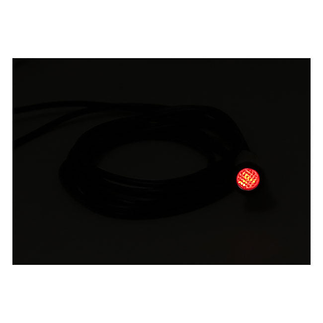 3/8 indicator light. Red, no symbol — 91-03 Various H-D models (NU)