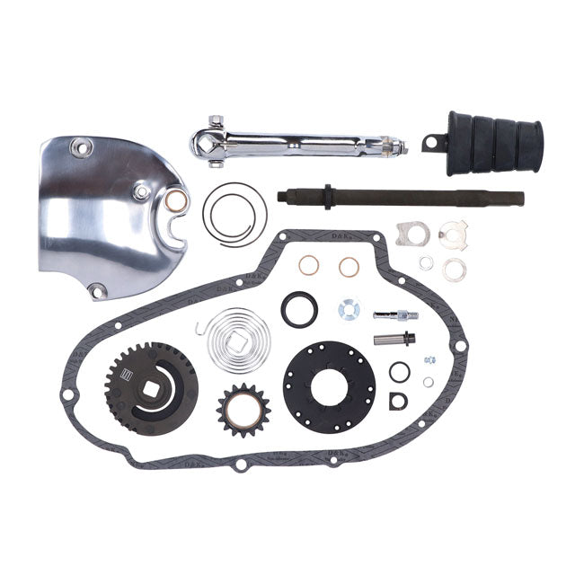 Sportster kick start kit, polished — 73-76 XL Sportster (NU)