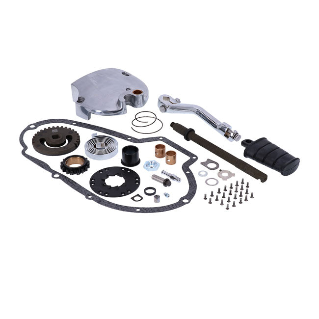 Sportster kick start kit, polished — 73-76 XL Sportster (NU)
