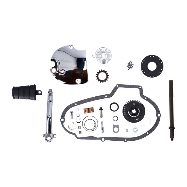 Sportster kick start kit, chrome — 73-76 XL Sportster (NU)