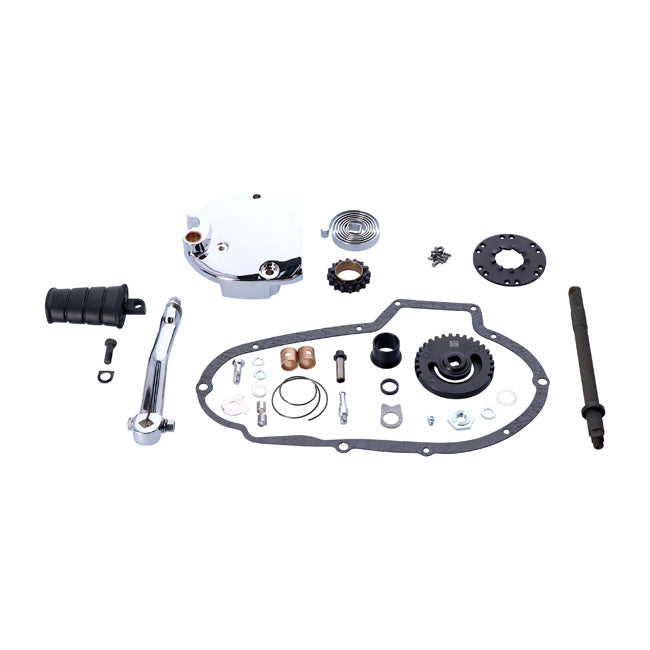 Sportster kick start kit, chrome — 73-76 XL Sportster (NU)