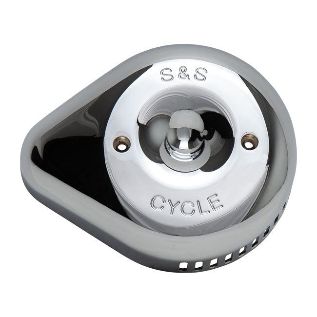 S&S, Stealth Teardrop Slasher cover. Chrome