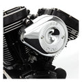 S&S Stealth, chrome teardrop air cleaner kit — 08-16 (NU) FLT/Touring; 16-17 (NU) Softail with e-throttle ( Excl. Tri-glide and CVO models)