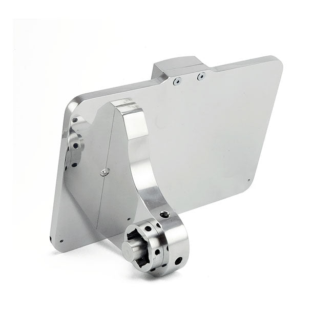 CPV, ''slide-in'' license plate bracket. Side mount, polished — 18-25 Softail (excl. 19-20 FXDRS)