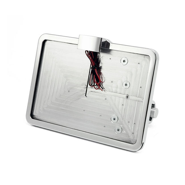 CPV, ''slide-in'' license plate bracket. Side mount, polished — 18-25 Softail (excl. 19-20 FXDRS)