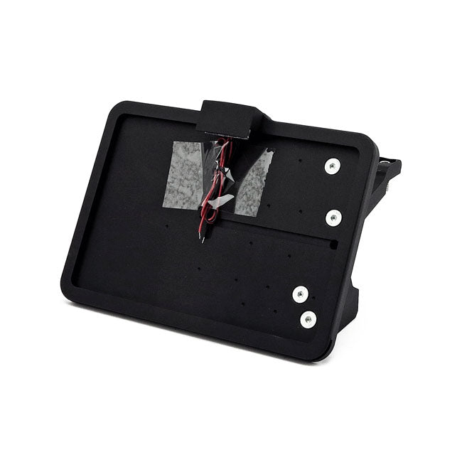 CPV, ''slide-in'' license plate bracket. Side mount, black — 19-20 Softail FXDRS (NU)