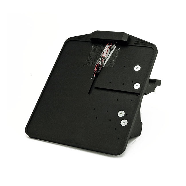 CPV, License plate bracket kit swing. Black. Germany — 19-20 Softail FXDRS (NU)