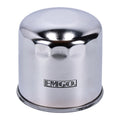 Emgo spin on oil filter chrome — Suzuki: 85-86 GV 700 Madura; 85-87 GSX-R 750; 85-86 GV 1200 Madura; 1986 GV 1400 Cavalacade