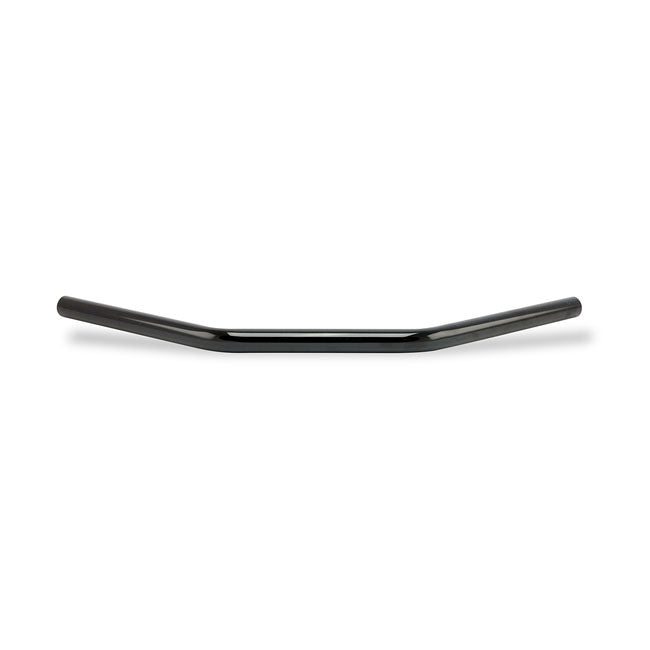 Drag bar 1" gloss black — Pre-81 H-D with 1" I.D. risers