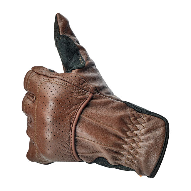 Biltwell Borrego gloves chocolate/black CE appr.