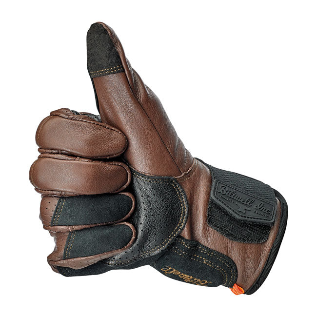 Biltwell Borrego gloves chocolate/black CE appr.