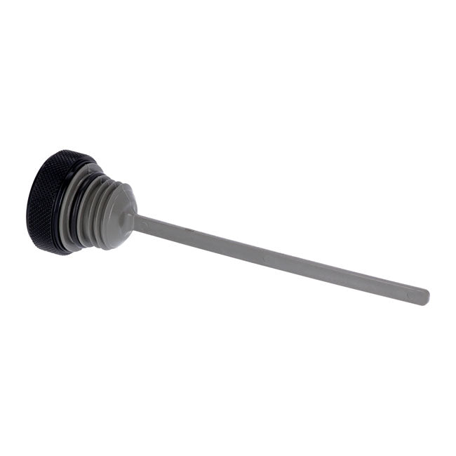 Oil tank fill plug, black — 17-25 FLT/Touring; 17-25 Trikes