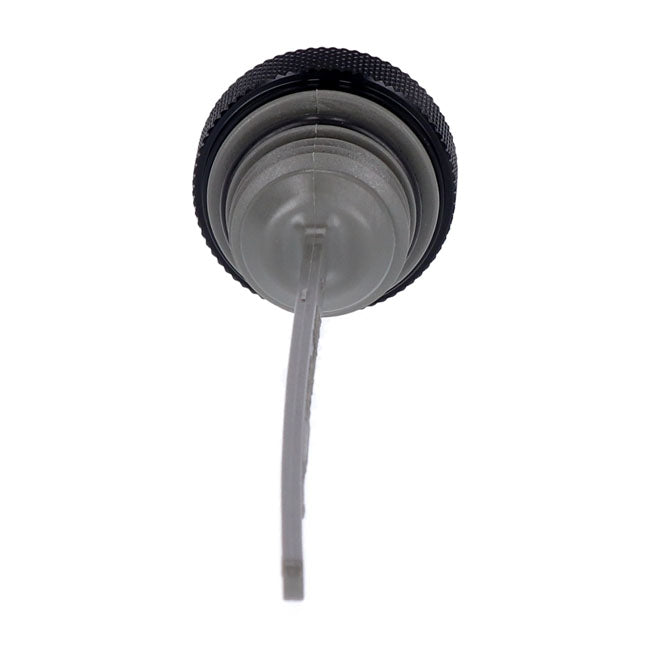 Oil tank fill plug, black — 17-25 FLT/Touring; 17-25 Trikes