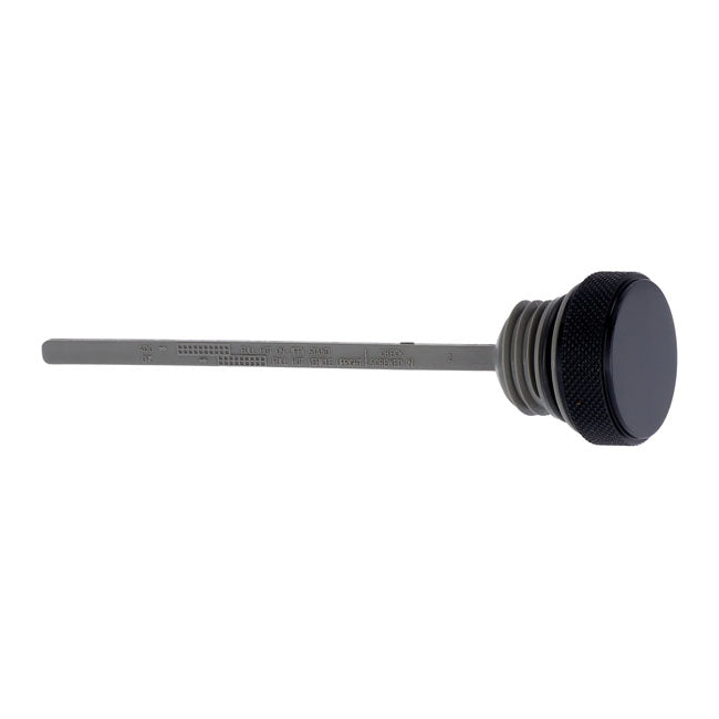 Oil tank fill plug, black — 17-25 FLT/Touring; 17-25 Trikes