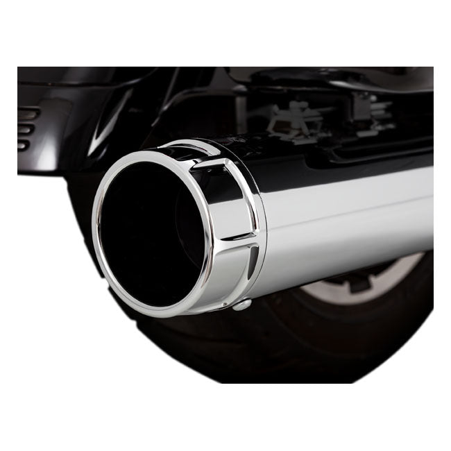 Vance & Hines, Torquer 450 slip-on mufflers. chrome — 95-16 FLT/Touring (NU)