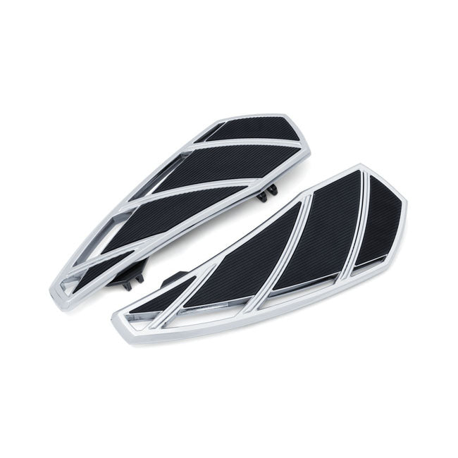 Kuryakyn, Phantom rider floorboards. Chrome — Rider: 86-17 (NU) FL Softail; 12-16 (NU) Dyna FLD Switchback; 83-26 FLT/Touring; 09-26 Trikes