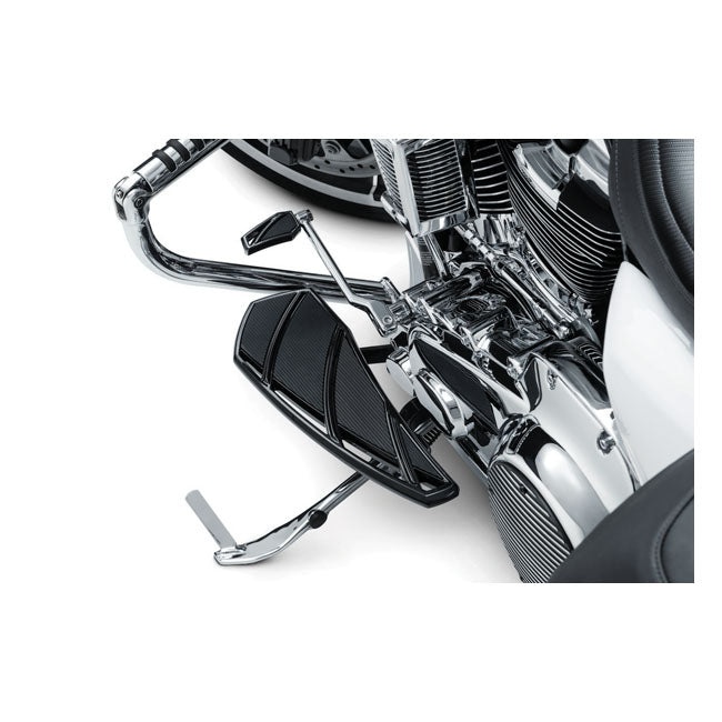 Kuryakyn, Phantom rider floorboards. Gloss black — Rider: 86-17 (NU) FL Softail; 12-16 (NU) Dyna FLD Switchback; 83-26 FLT/Touring; 09-26 Trikes