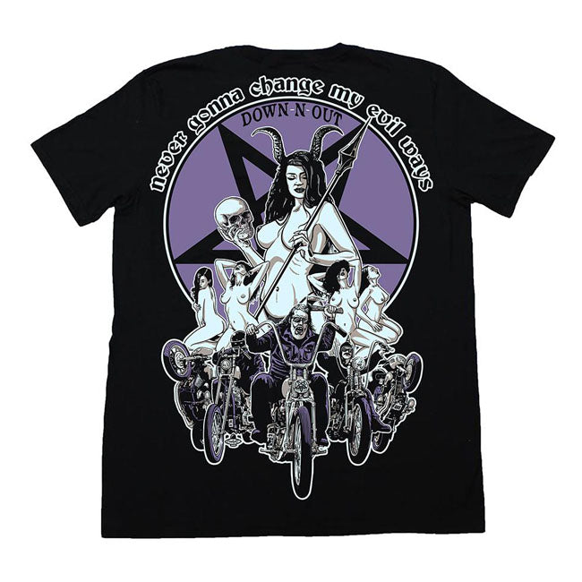 Down-N-Out Evil Ways T-shirt black