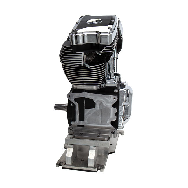 S&S, 4-1/8" bore 124" long block TC engine. Black/chrome — 07-16 FLT/Touring (NU)
