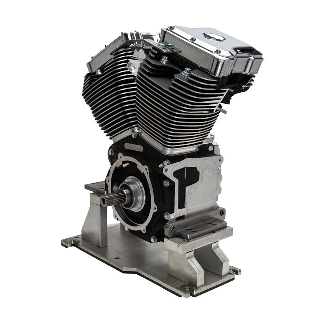 S&S, 4-1/8" bore 124" long block TC engine. Black/chrome — 07-16 FLT/Touring (NU)