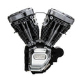 S&S, 4-1/8" bore 124" long block TC engine. Black/chrome — 07-16 FLT/Touring (NU)