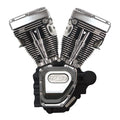 S&S, 4-1/8" bore 124" long block TC engine. Black/chrome — 06-17 Dyna (NU)