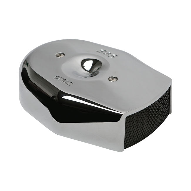 S&S Stealth Tribute air cleaner cover. Chrome