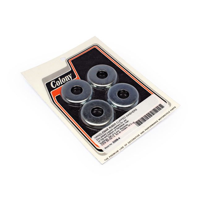 Colony, handlebar riser cupped washer kit. Zinc