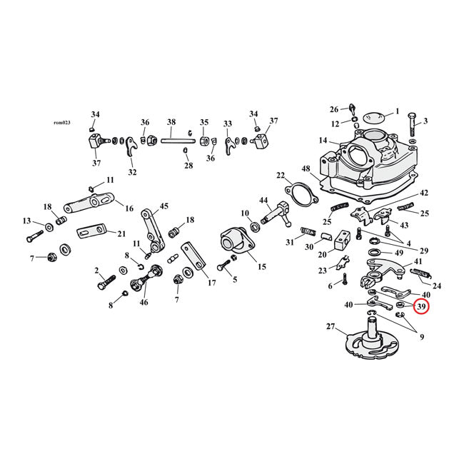 Spacer, shifter pawl — L79-86 4-speed Big Twin; 72-90 XL Sportster (NU)