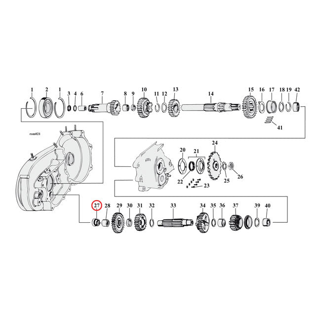 Oiler plug, transmission countershaft — 54-56 KH; 57-72 XL Sportster; XLH; XLCH (NU)
