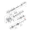MCS end plate, countershaft. Chrome