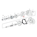 Roll pin — 71-85 FX; 65-84 FL (NU) : Inner to outer primary housing.  65-88 all E-start Big Twin (NU) : Starter shaft housing.