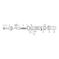 Roll pin, solenoid/mainshaft