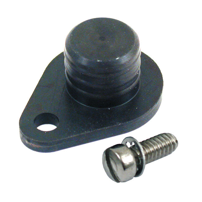 James, speedo drive block-off plug & bolt kit — 36-84 4-speed Big Twin with transmission driven speedometer (NU)